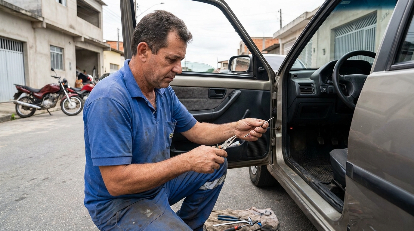 Extração em Cadeado no Porto do Rosa, São Gonçalo‑RJ